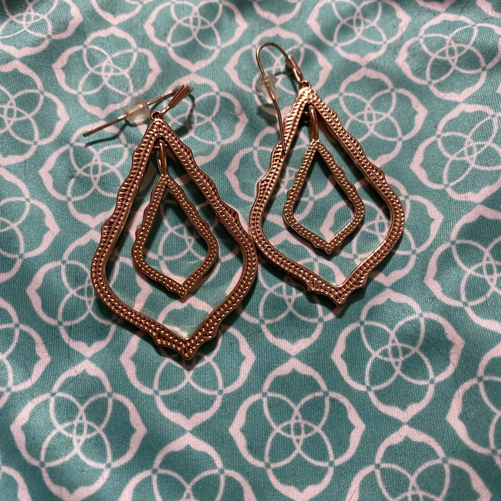 Kendra Scott Simon rose gold earrings